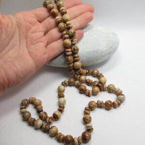 Picture Jasper Hand knotted necklace